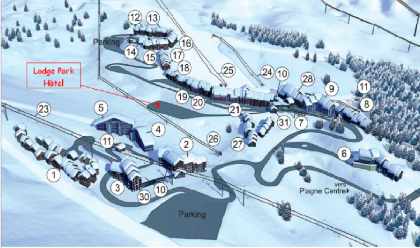 Location in the resort